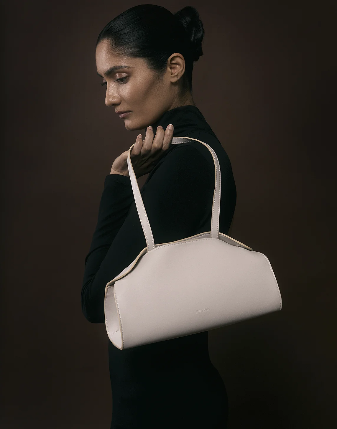 Alma Clutch Stone Cream