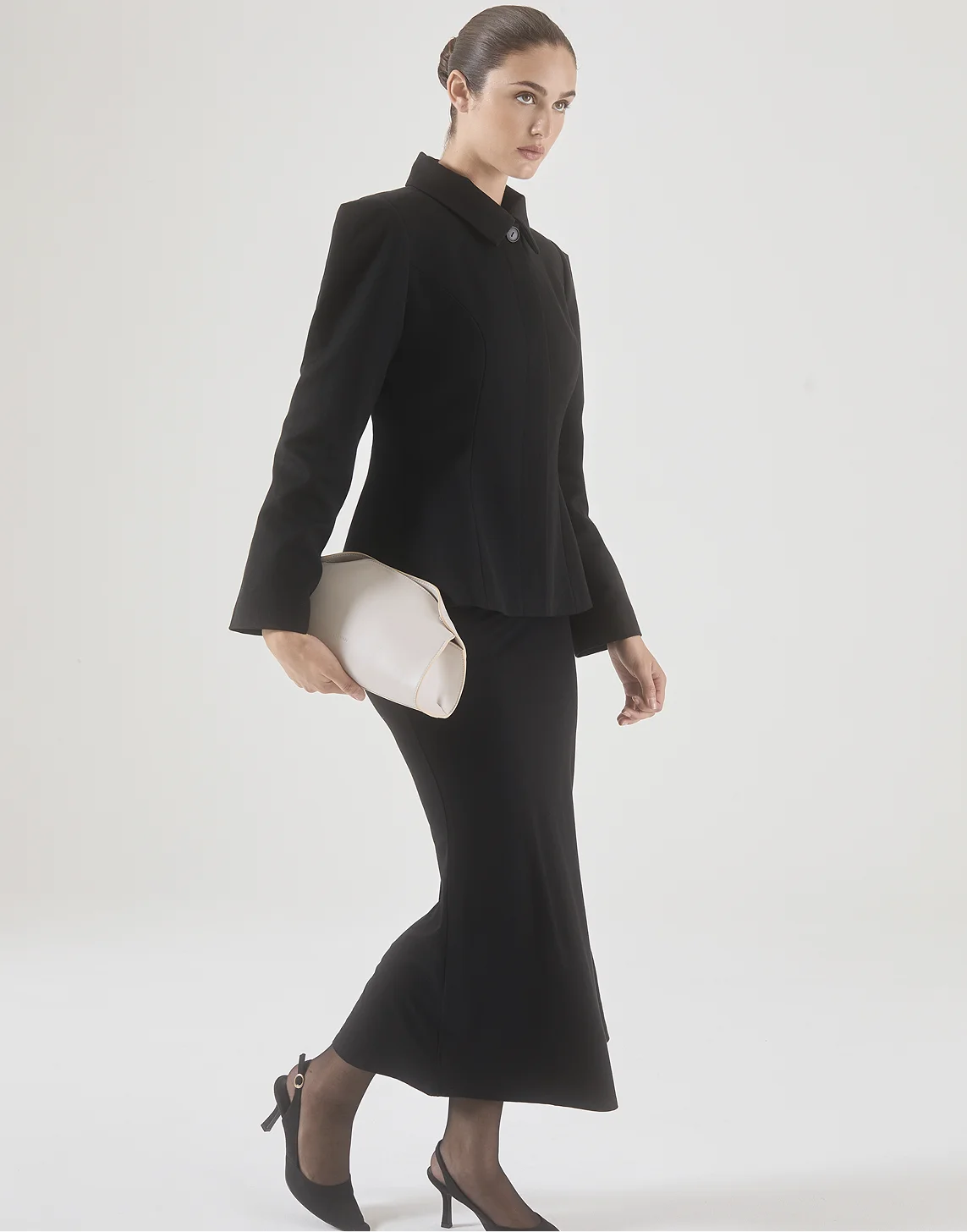 Alma Clutch Stone Cream